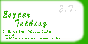 eszter telbisz business card